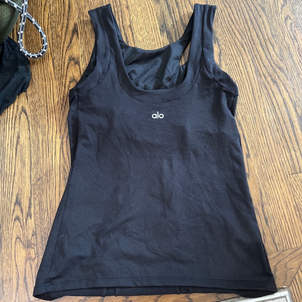 Alo Yoga Tank Top Yoga Small Black